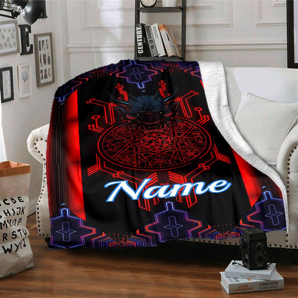 Football Player Home Customize Your Name Blankets Comfortable Soft Lightweight Allseason Multipurpose Blanket For Picnics Sofas Offices Beds Living