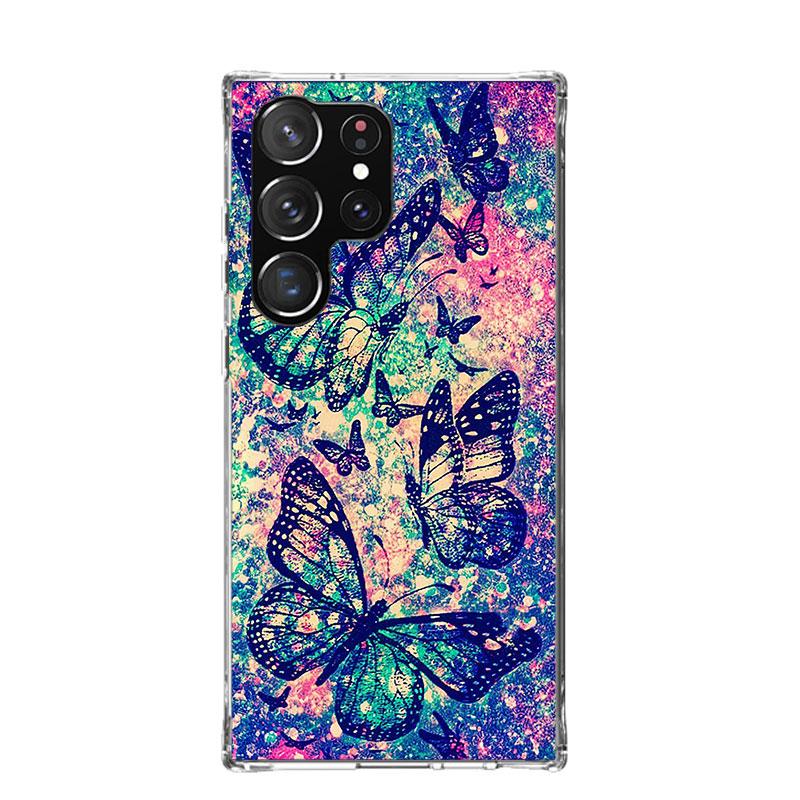 Mandala Sunflower Mandala Case Phone Cover for Samsung Galaxy S24 S25 Ultra S23 Plus S22 + S21 S20 FE S10 S25 Edge Trend Fundas