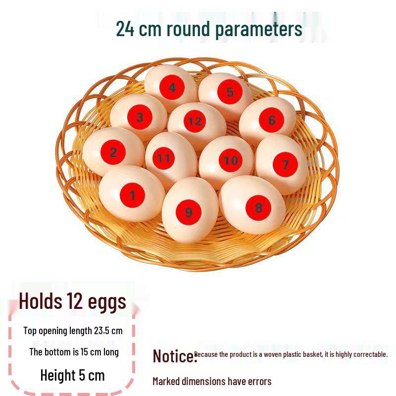 Fruit Display Basket: Rattan-Style Plastic Woven Tray for Supermarket, KTV Snacks, and Desserts