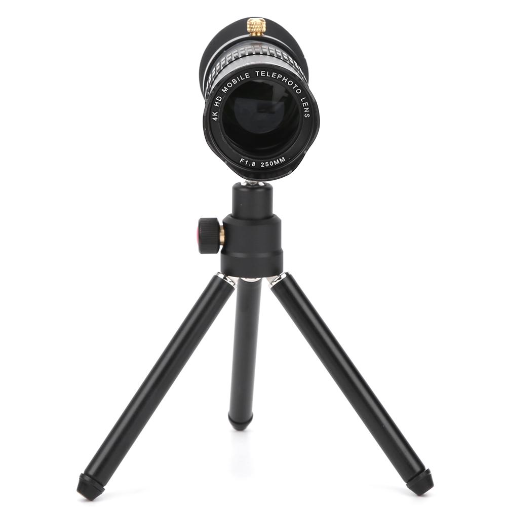 Přenosný Mini Monokulár Zoom Objektiv 22X Mikro Noční Vidění Vysoké Rozlišení Telefonní Teleskop