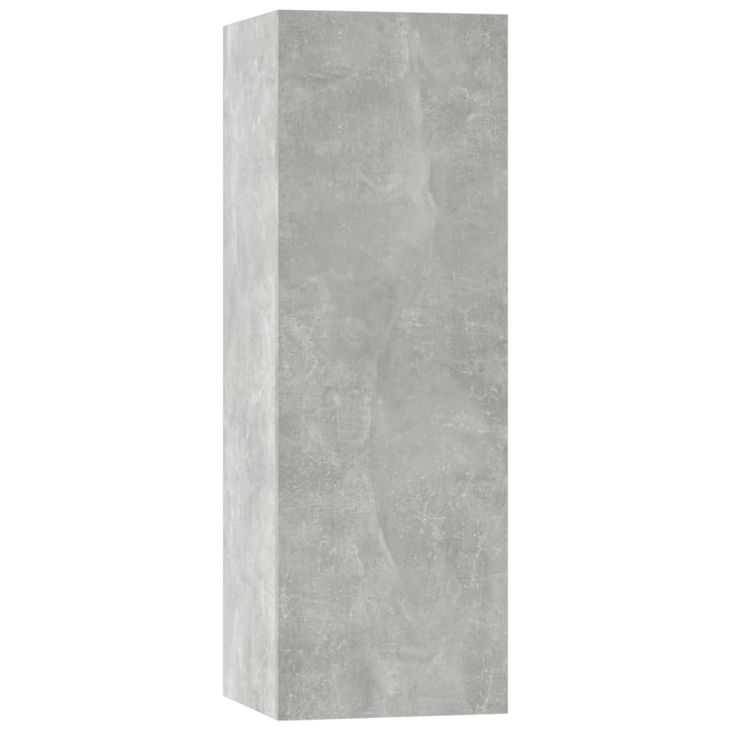 5 pc TV Cabinet Set Concrete Grey Engineered Wood
