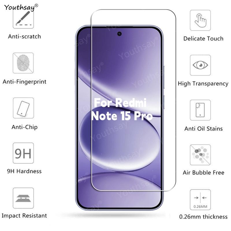 6in1 Glass For Redmi Note 15 Pro 5G Tempered Glass Xiaomi Redmi Note 15 Pro Screen Protector Phone Lens Film Redmi Note 15 Pro