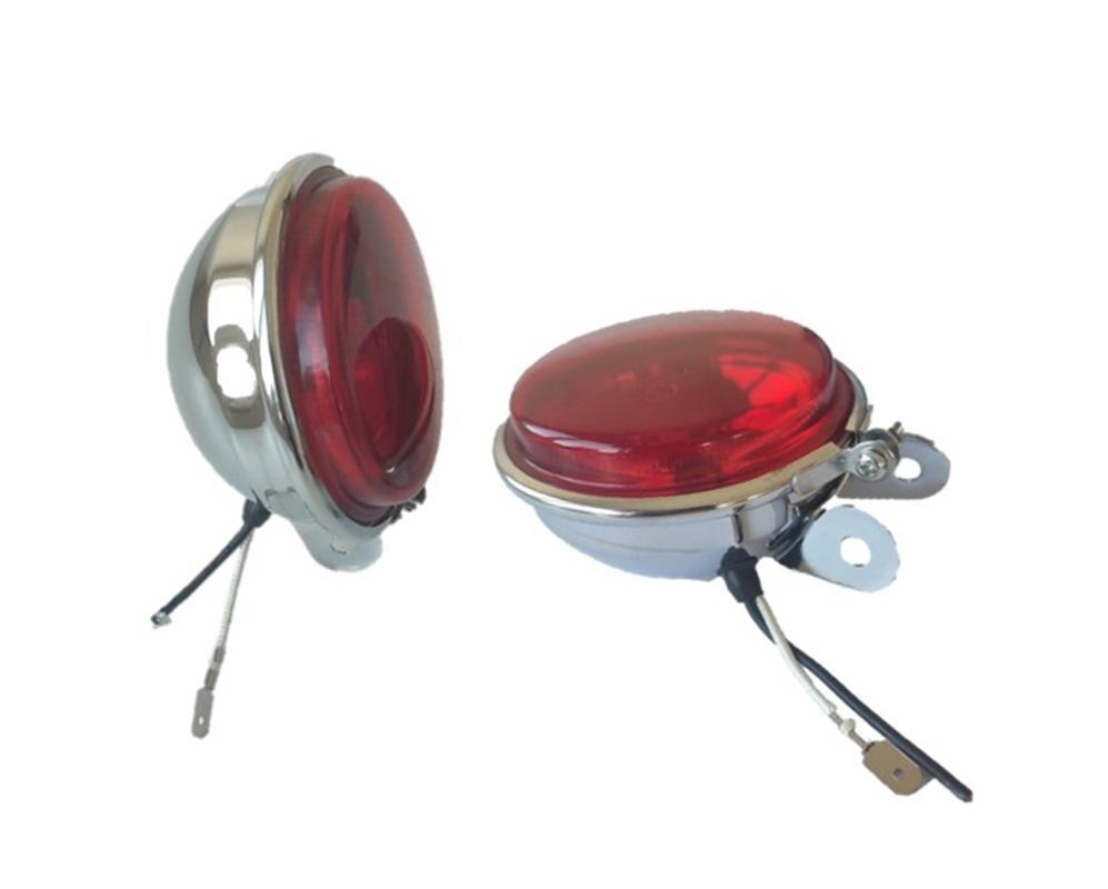 

Набір круглих стоп-сигналів Oben із 2 нержавіючих частин із 2 червоних ламп H3