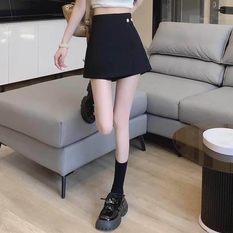 2024 Women's Summer A-Line Skirt Shorts: New Fashion Loose Casual Wide-Leg Design