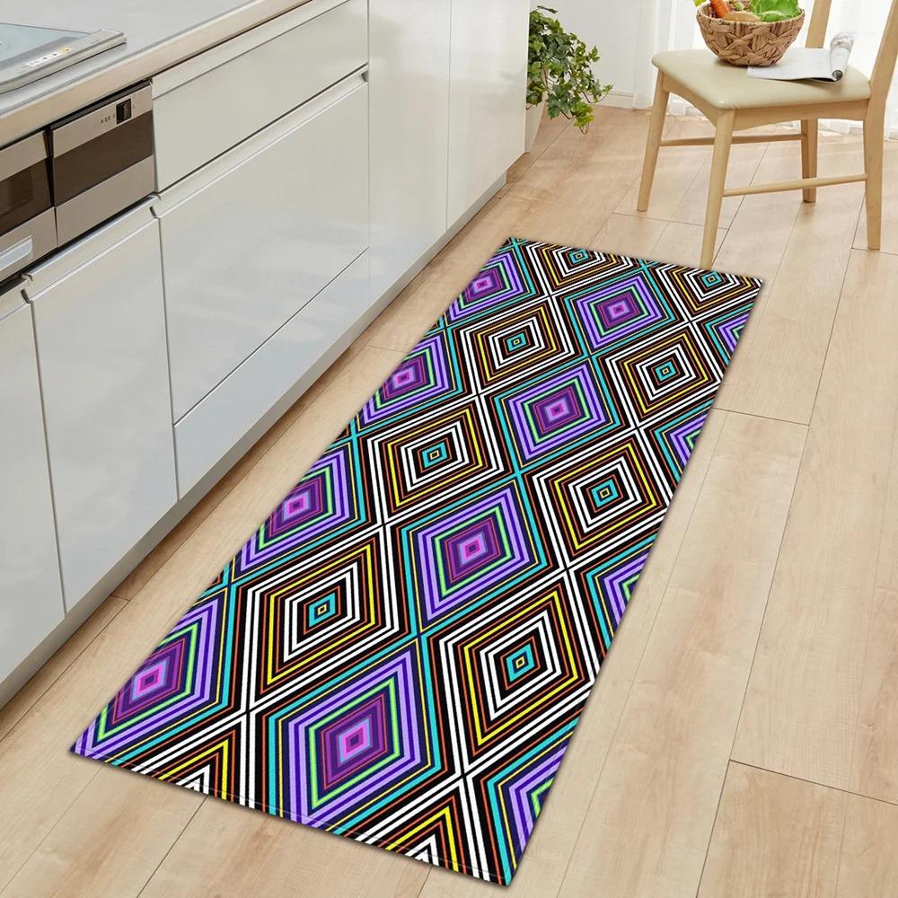 Geometric Creative Printing Home Kitchen Floor Mats Door Front Decoration Floor Mats