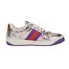 Screener Leather Skateboard Shoes Women's Silver Purple 627833 18L40 8160