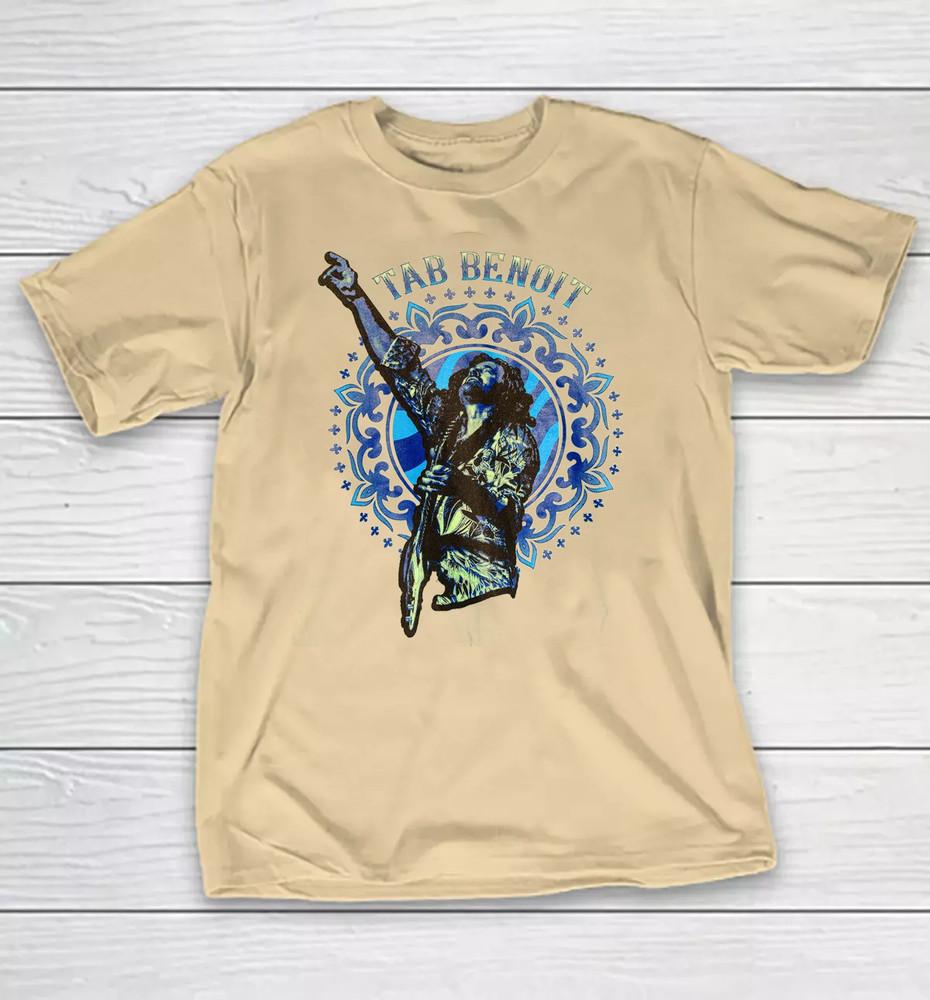 TAB BENOIT Tour Concert Blues Guitar Singer T Shirt Yellow S to 5XL Unisex T-Shirt XL