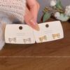 Sweet Temperament Bow Stud Earrings Femininity Earrings Ears