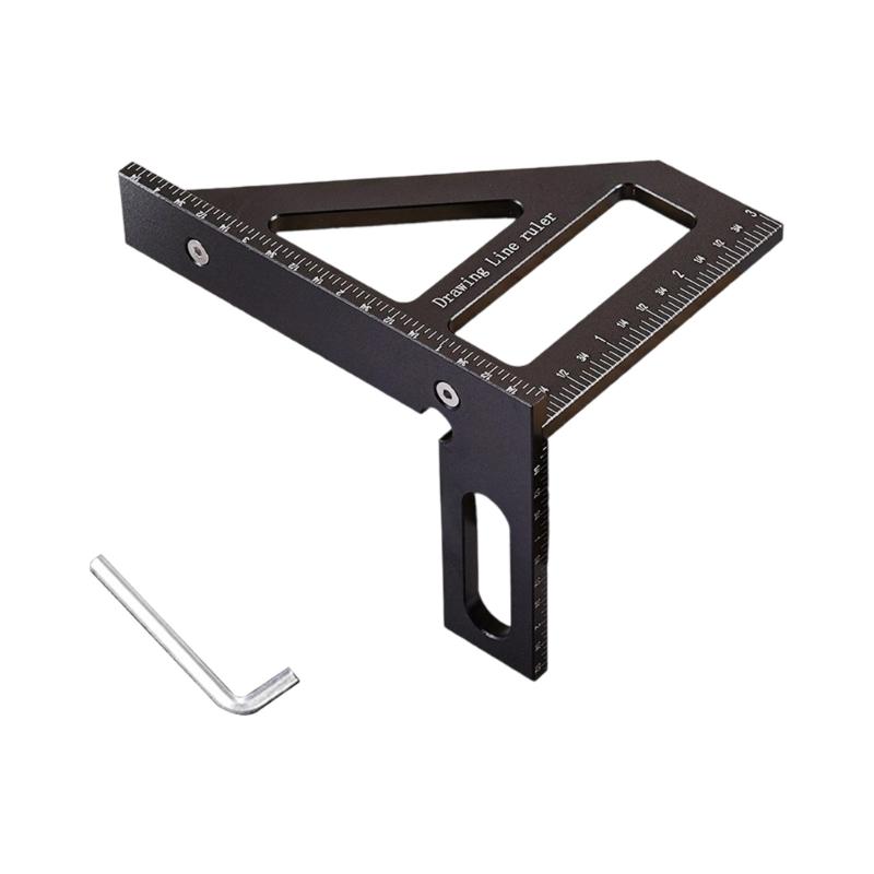 Portability Angles Scribers Tool MultiFunctional Ruler 45/90Degree Marking For Professional Woodworking Construction Use