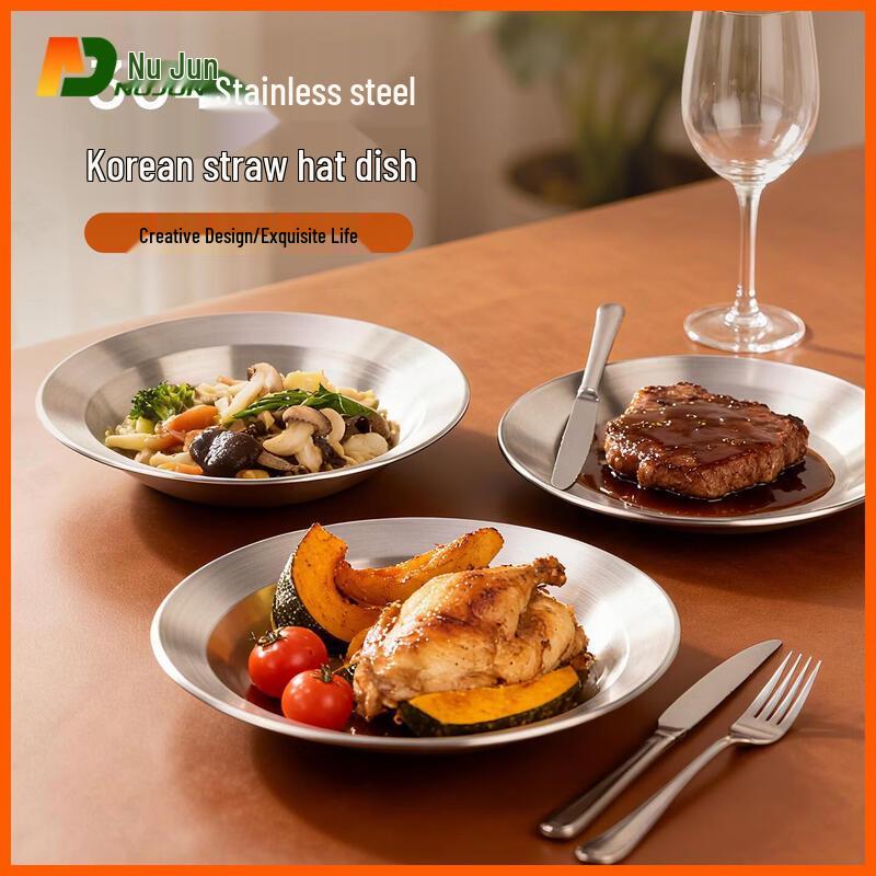 Nu Jun 304 Stainless Steel Serving Plates