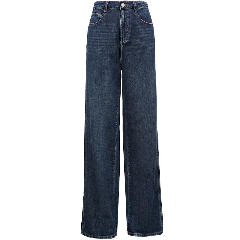 

VEROMODA Women s High-Waist Loose Fit Washed Denim Jeans S (160/64A)