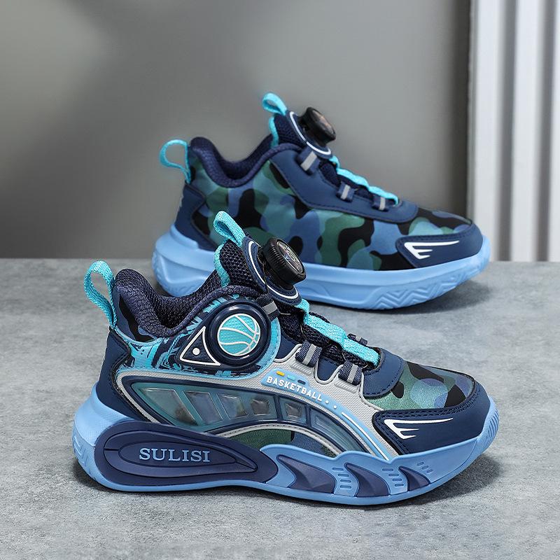 Boys' Waterproof Leather Sneakers 2025 - Autumn/Winter Casual Running & Basketball Shoes for Older Children