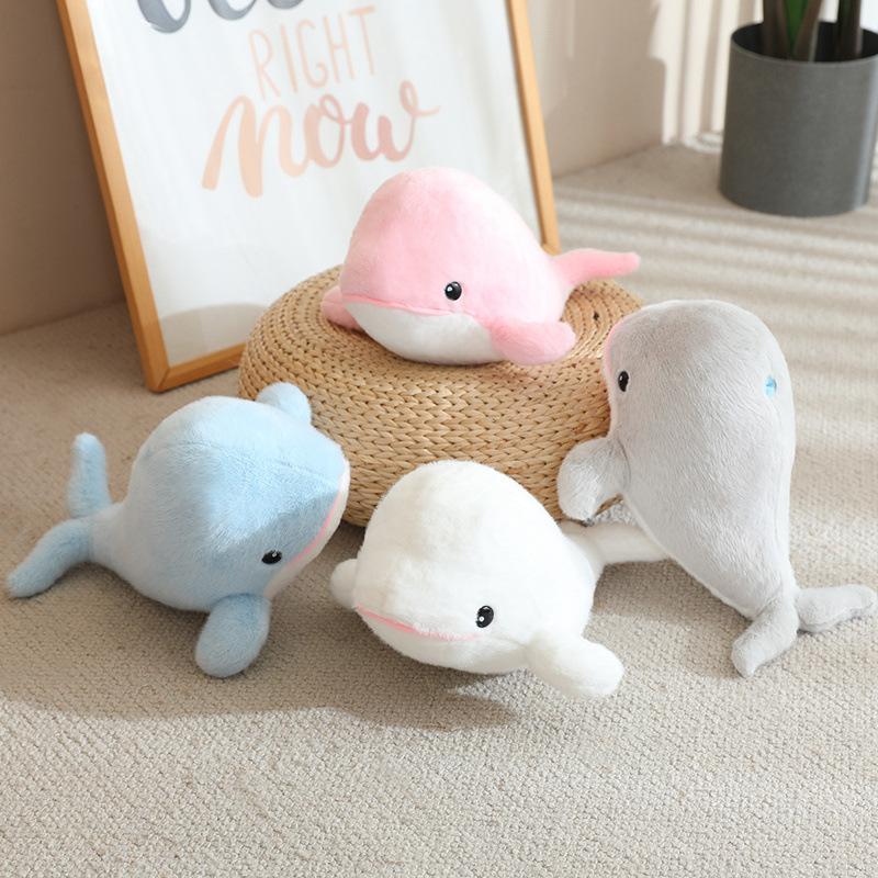 Cute Cartoon Marine Animal Plush Toy Dolphin Whale Shark Seal Killer Whale Children's Doll Creative Doll