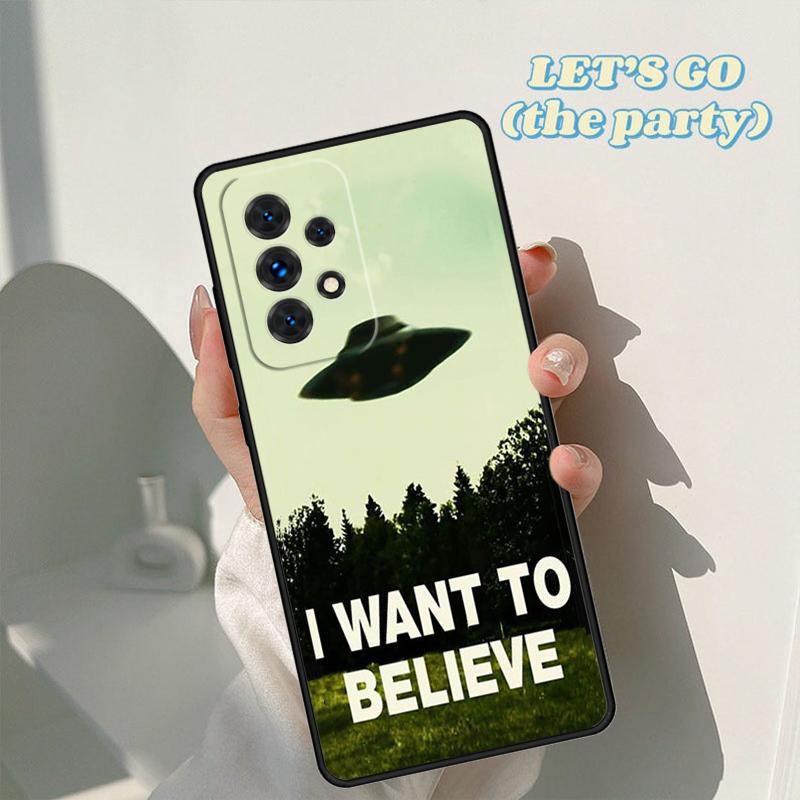 Alien Martian Humans Arent Real phone case For Samsung Galaxy A42 A31 A40 A51 A71 A32 A80 A91 A52 A72 A73 A21S A50 A70 A11 A12