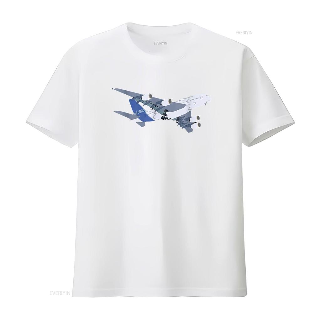 A380 SUPER JUMBO FLUGZEUG ERWACHSENE KINDER FLUGZEUG T-SHIRT vintage Gewaschen Bequem Weich Mann Streetwear Designer Kleidung Dehnbar