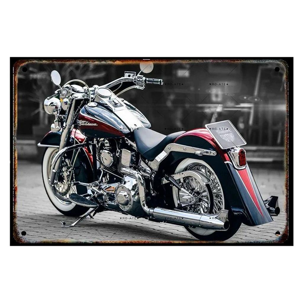 Plaque Metal Tin Signs Motorcycles Wall Decoration Vintage Art Posters Iron Painting for Man Cave Home Cafe Garage Club Bar