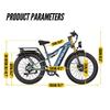 OTIDA S26 3000W 80 km/h dual-motor electric bike, 52V 20Ah, 26-inch wide tyres, electric mountain bike, electric bike for adults