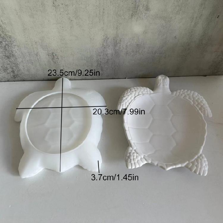 Silicone Turtles Tray Crafting Mold Stylish Silicone Turtles Shaped Tray Mold Sturdy Coaster Cup Mat Epoxy Resin Mold