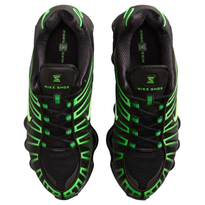 New Nike Shox TL Series Anti Slip Wear Resistant Low Top Running Shoes Women's Black Green AV3595-012