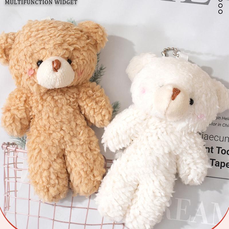 13cm Blush Bear Peluche Portachiavi Carino Orsetto di Peluche Animale Peluche Bambole di Peluche Zaino Accessori Portachiavi Ciondolo Regalo