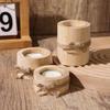 1 Stück/3 Stück - Holz-Teelichthalter, geeignet zur Dekoration von Holzbalkonkästen in der Mitte von Hochzeits- und Geburtstagstischen