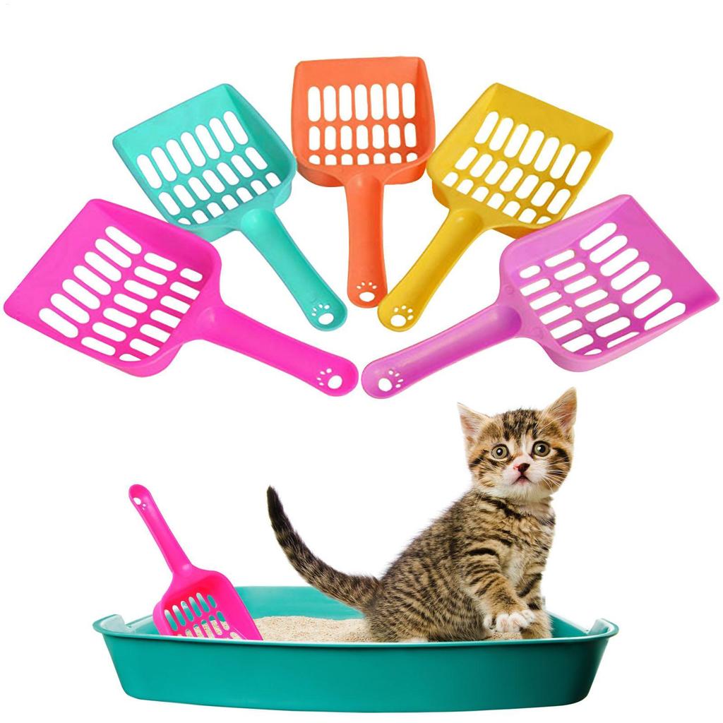 Cat Litter Scoop, Premium Cat Litter Shovel Poop Scooper with Fine Holes, Easy-to-Clean Durable Pet Cleaning Tool