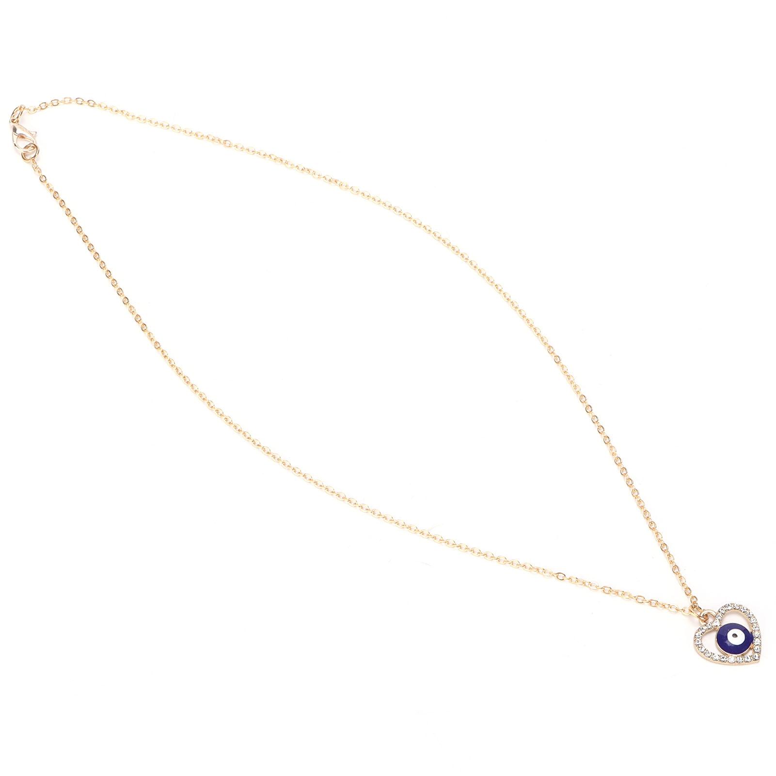 

Ожерелье от сглаза Сердце Цепочка Волна Воды Женский Чокер для Вечеринки Свадьбы Выпускного