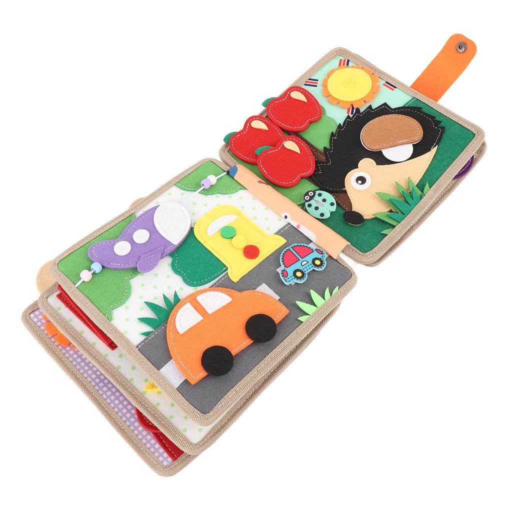 Felt Book for Toddlers Preschool Early Learning Educational Sensory Felt Activities Book for Car