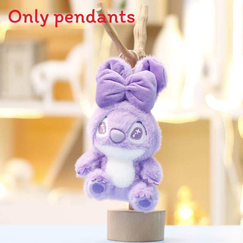 Pendant Plush Soft With Bow Decoration And Embroidery Design Gift For