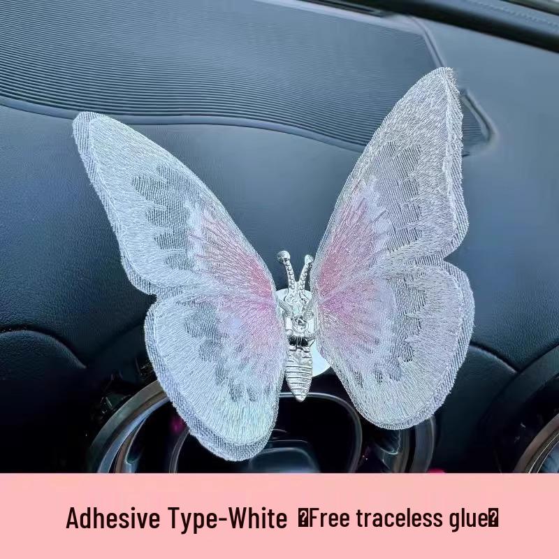 Butterfly Motion Car Vent Ornament: Creative Center Console Decoration