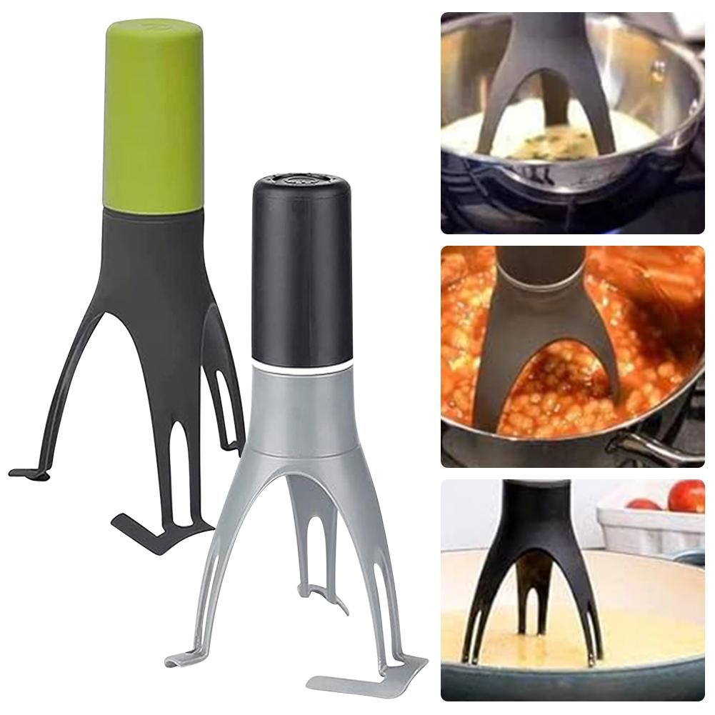 Triangle Pan Stirrer Automatic Egg Beater Multifunction Foods Stirrer Dishwasher Safe Battery Operated for Cooking Baking