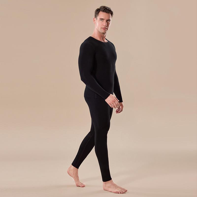 

Комплект мужского термобелья: Кашемировый флис с подкладкой, очень толстый, класс А, осенне-зимний стиль. L/100-135 Jin