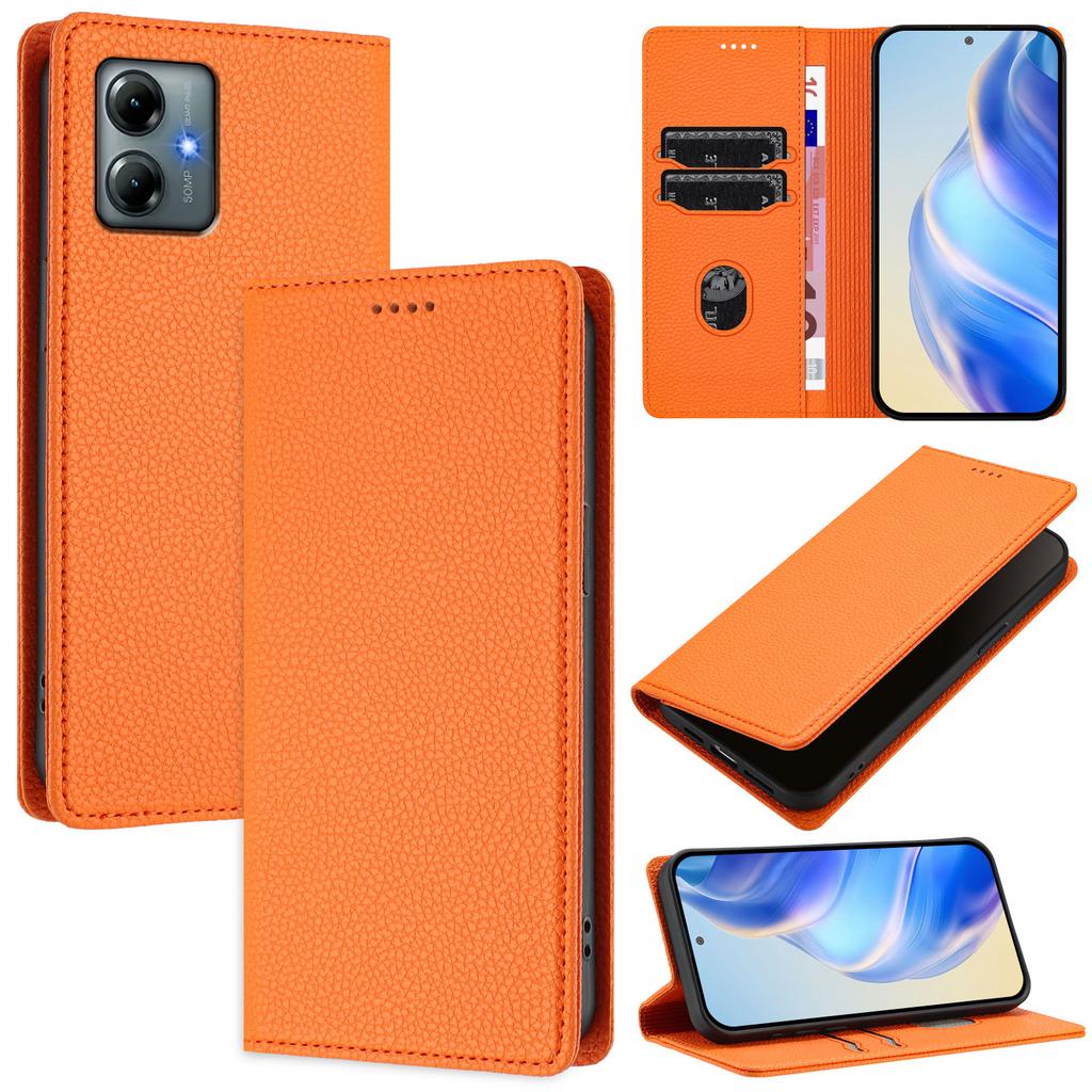 For Motorola Moto G Play (2025) 4G Wallet Case RFID Blocking Litchi Texture Leather Mobile Cover