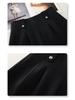 Women's White A-Line Suit Shorts: 2025 Spring Collection, Loose, Wide-Leg, Slimming Casual Four-Point Pants
