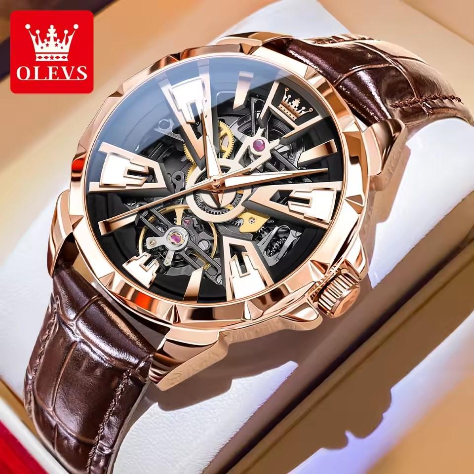 OLEVS 7051 Fashion Hollow Men`s Watches