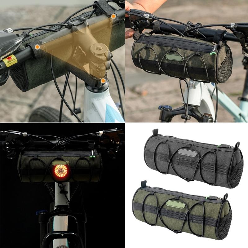 Large Capacity Bicycles Handlebars Pouches Militaries Light weight Bike Bag for Easy Installation