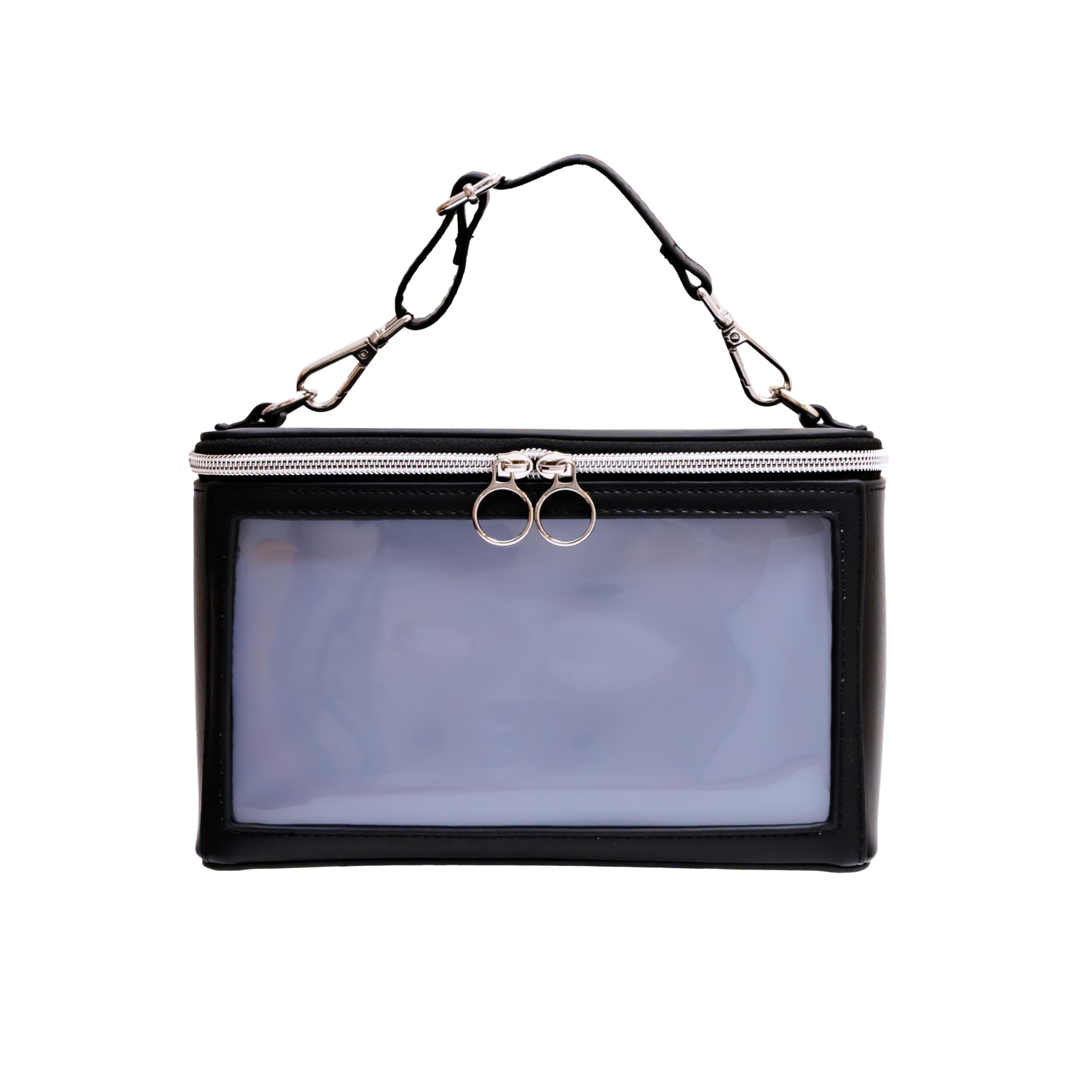 

OZaKKa Makeup Simple Black Perfect for Ita Plush and Merchandise Storage Carry-on Box, Model, (Renewed Model) - Oshikatsu, Bag, Makeup, Cosmetics, чёрный