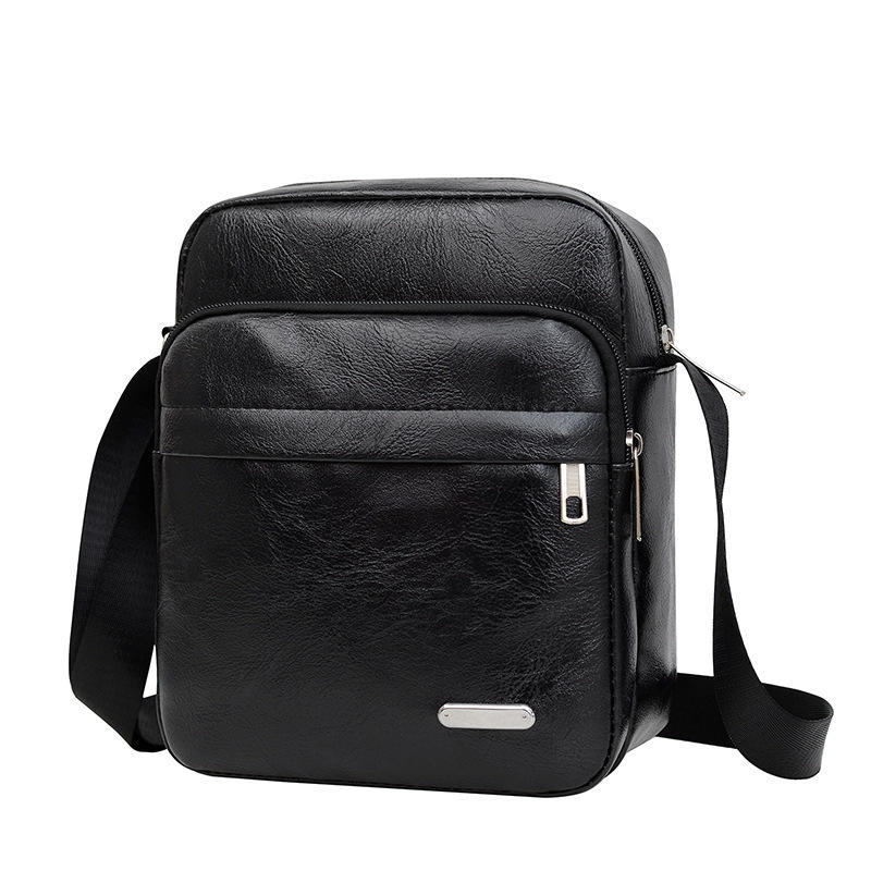 Men's Retro Crossbody Shoulder Bag Large Capacity Lightweight Business Messenger Bag for Travel Trip