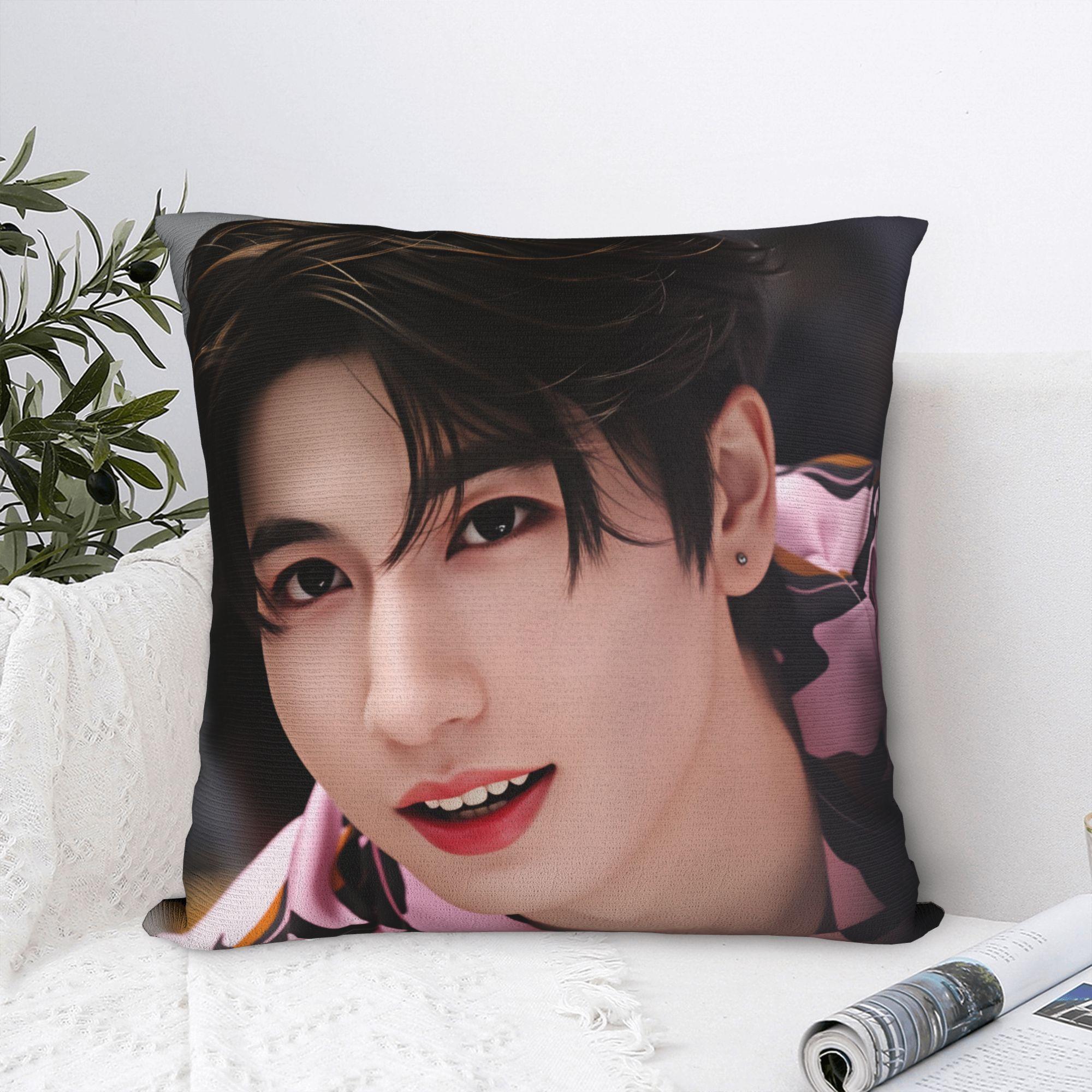 Fine Glasses Unisex Pillow Cover Zhang Actor Linghe Kawaii Pillow Case For Sofa Car Home Decor Pillowcases