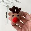 4/6pcs Felt Reindeer Figurines with Red Noses, Perfect for Christmas Party Decorations,Table Centerpieces & Holiday Home Décor