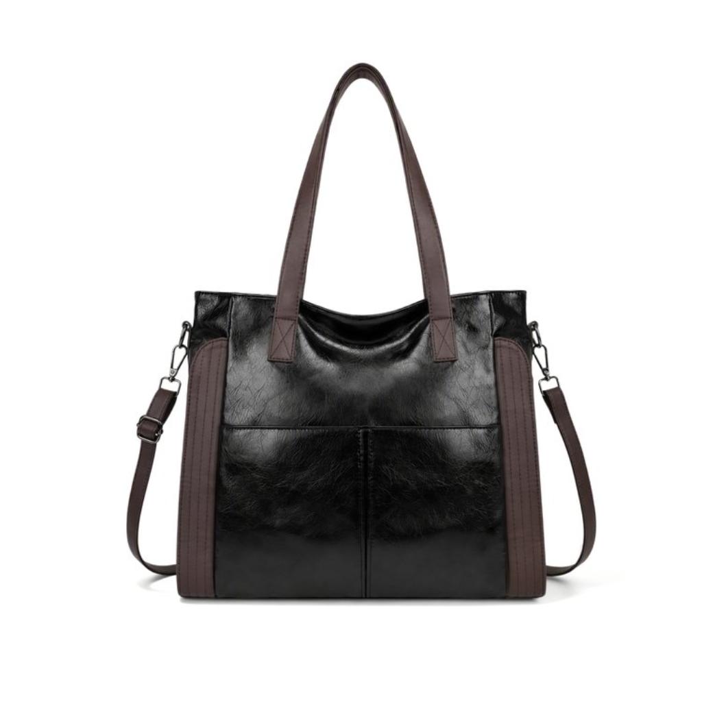 Tote Bag Women Faux Leather Large Capacity Daily Commute