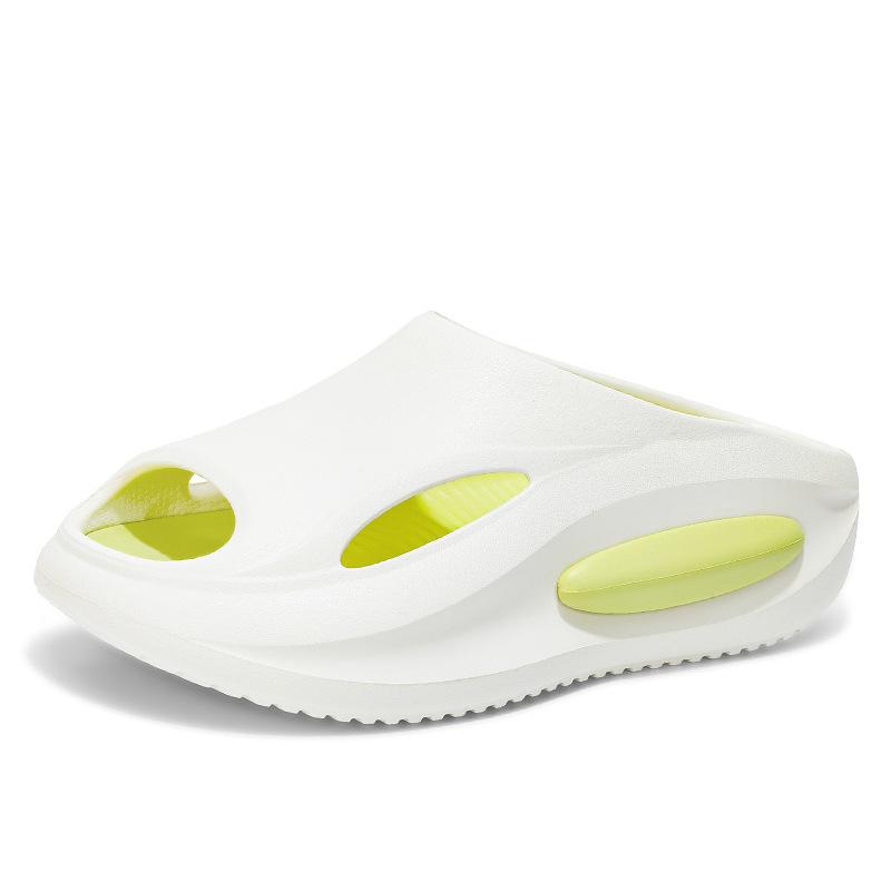 Internet Celebrity Coconut Cool Slippers Men's 2024 New Summer Wear Stepping On Shit Feeling Sports Non-slip Beach Fish Mouth Sandals