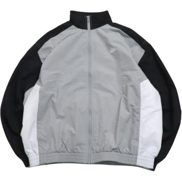 

Nike Куртка мужская с цветным блоком, воротником-стойкой, застежкой-молнией и длинным рукавом, серая HQ6110-077 XL