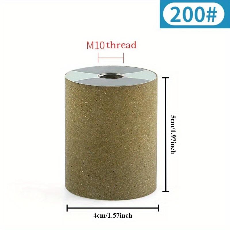 

1 шт. Цилиндрический алмазный шлифовальный круг Резьба M10 Полировальная головка Абразивный шлифовальный круг 50/100/200 Зернистость Для угловой шлифовальной машины типа 100 200Grit