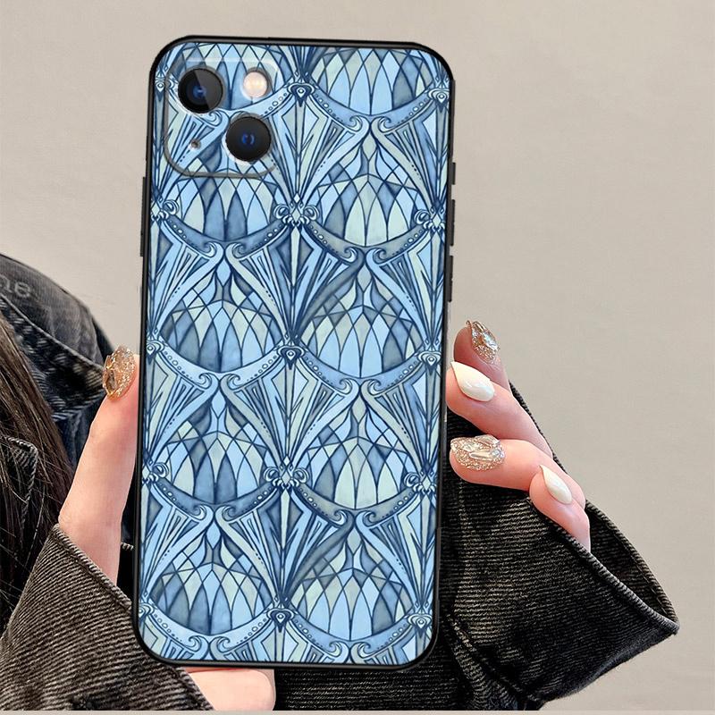 Gedämpfte Marokkanische Mosaikfliesen Handyhülle Für iPhone 17 Pro Max 14 13 12 11 15 16 Pro Max mini 15 Plus 16e 17 Air Cover