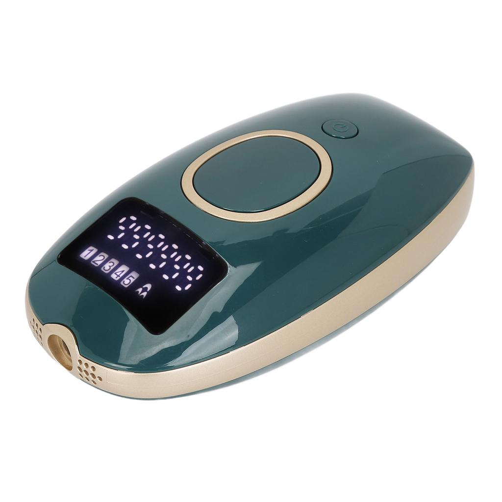 Hair Depilator Red Ray Cooling Portable IPL Hair Removal Device for Home Dark Green 100‑240V EU