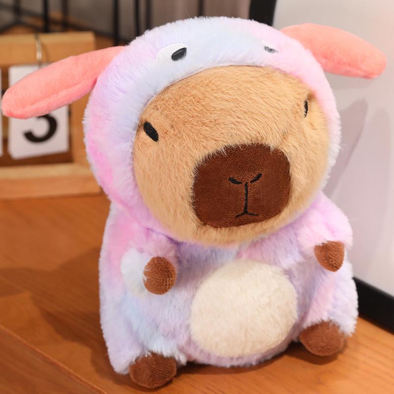 Cross-Dressing Water Guinea Pig Doll Kapibara Plush Toy Doll Schoolgirl Children Doll Dressing Capybara