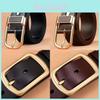Elegant 2024 Unisex Automatic Buckle Belt Fashionable Pu Material Simple Design Perfect For All Styles