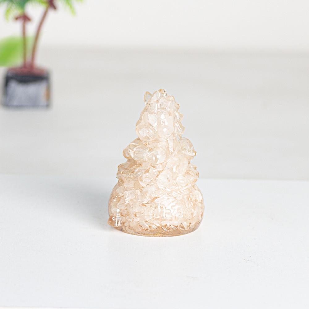 Natural Crystal Pebbles Resin Decor For Office Desk And Home Living Room