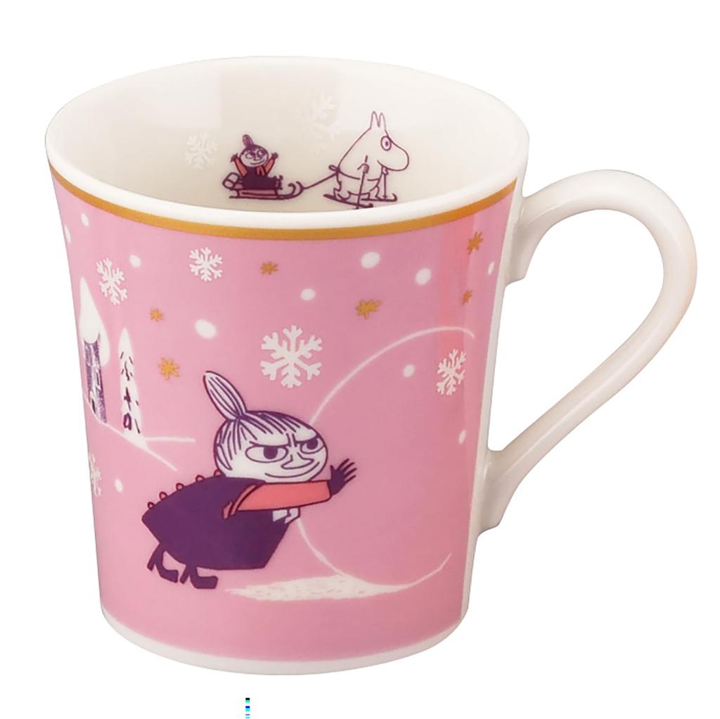 Yamaka Shoten MOOMIN Snowy Way Home Mug, 300ml, Diameter: Approx. 9x9cm, Little My, Pink, Gift for Women, Birthday, Tableware, MM12002-11